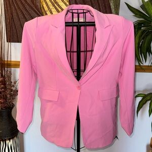 Francesca’s Pink Tailored Blazer
